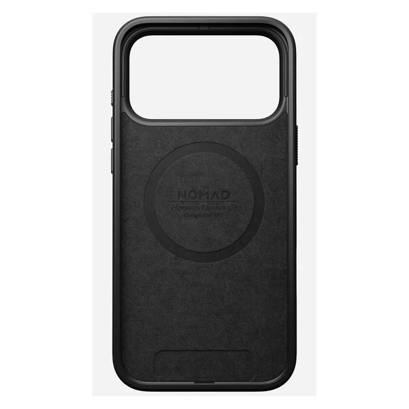 Odiniu dangteliu dėklas Nomad Modern, skirtas iPhone 17 Pro Max (6,9 colio) — Burgundijos spalvos, oda+TPU+PC