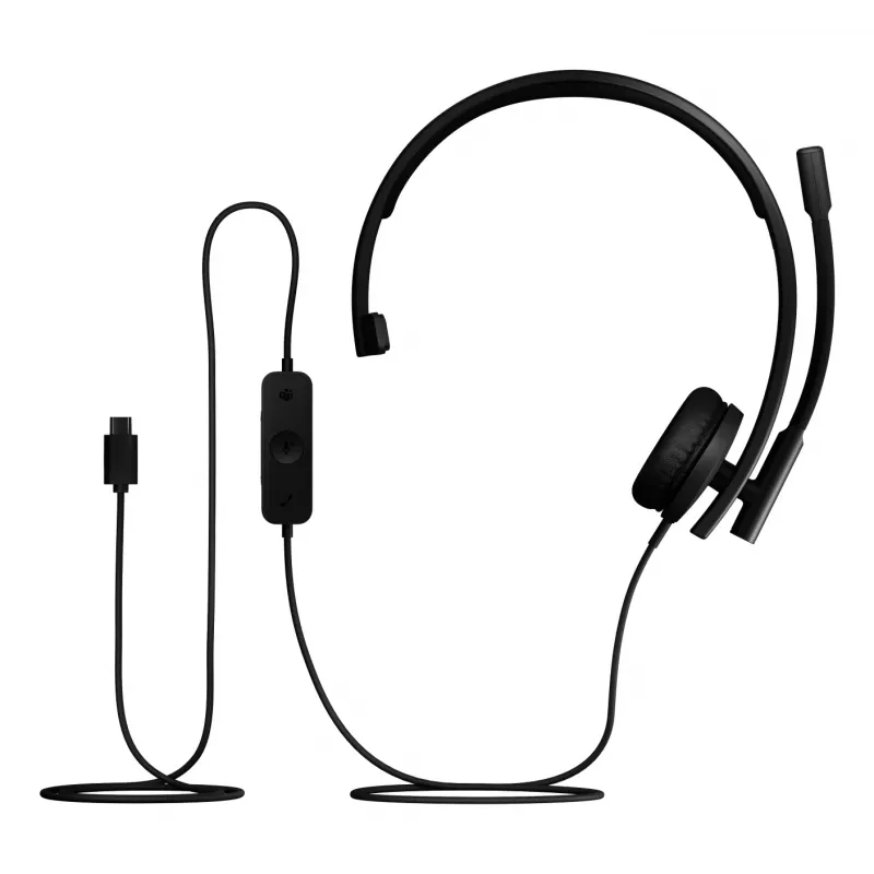 Logitech H570e – Ausinės ant ausų, laidinės, USB-C, sertifikuotos Microsoft Teams (981-001427)