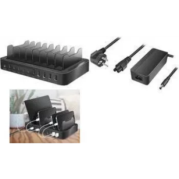 Logilink PA0327 Įkrovimo stotelė 10 įrenginių, PD 3.0, QC 3.0