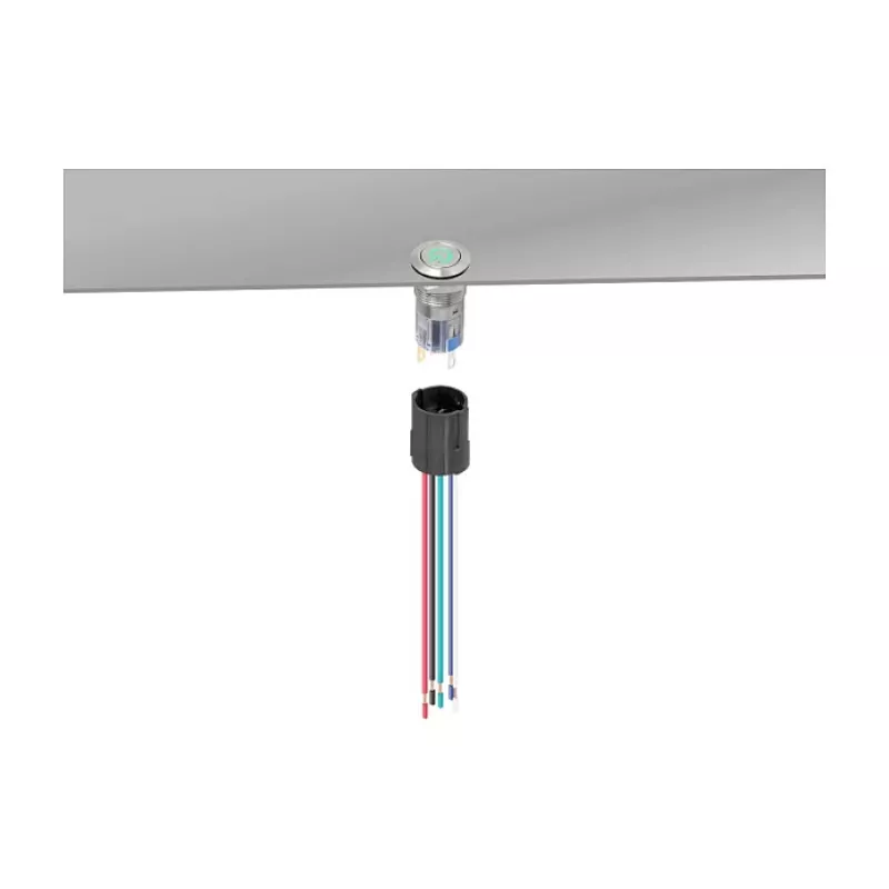 Delock 90793 lizdas 16 mm 5 kontaktų mygtukui ar jungikliui