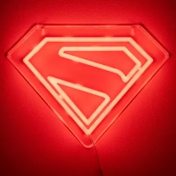 LED neoninė sieninė lempa Paladone Superman PP14478SMTVN, dekoratyvinis sienos ženklas