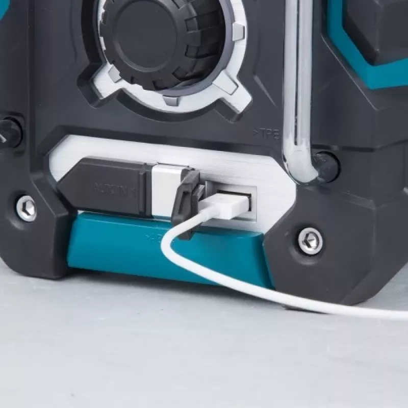 Radijas Makita DMR112 juodos ir turkio spalvos