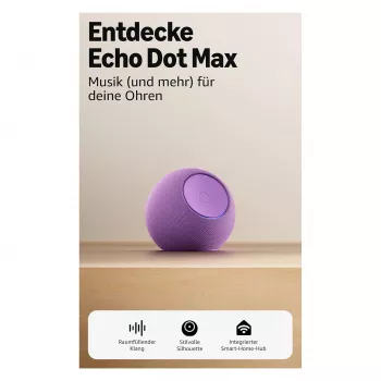 Garsiakalbis Amazon Echo Dot Max 2025 leidimas - Amethyst - Bluetooth (B0DKLDMHYB)