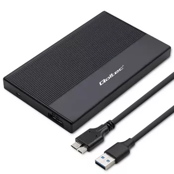 Dėklas 2,5 colio SATA SSD/HDD QOLTEC 52277 USB 3.0