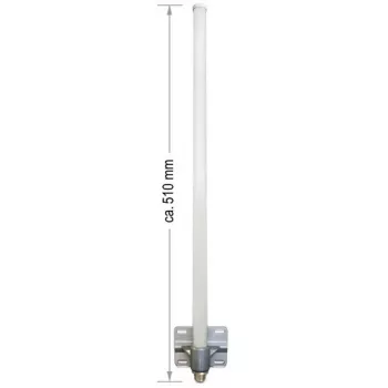 ALLNET antena 2,4 GHz 8dBi Omni lauko N-Type-Moteriška ANT-24-1T1R-OMNI-8dbi (ANT-24-1T1R-OMNI-8dbi)