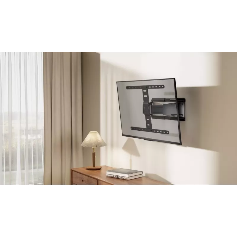 Pilnai reguliuojamas TV laikiklis GEMBIRD WM-90ST-02 43–90 colių ekranams, ištraukiamas, VESA 100x200–600x400, 50 kg