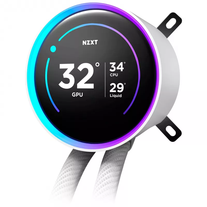 All-in-one skysčio aušintuvas NZXT Kraken Elite 360 RGB 12 cm Baltas
