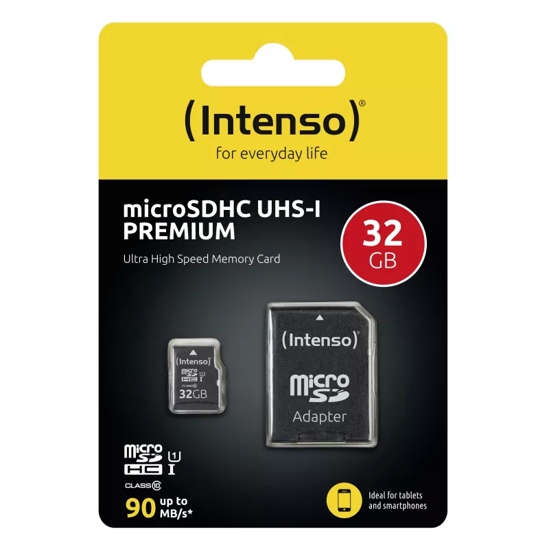 Intenso 32GB microSDHC UHS-I Class 10 atminties kortelė