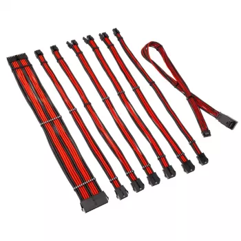 Kolink Core Pro Prašytas kabelių rinkinys 12V-2x6 Type 1 Jet Black/Racing