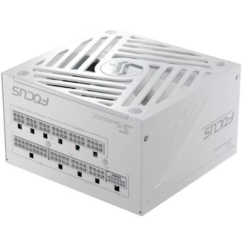Seasonic FOCUS-GX-1000-V4-WHITE maitinimo blokas, 1000W, 80 PLUS Gold, pilnai modulinis, baltas