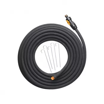 Sodo žarna Fiskars 1025935 – guminė, 15 m, antžeminė, UV atspari, juoda, 39 mm Ø