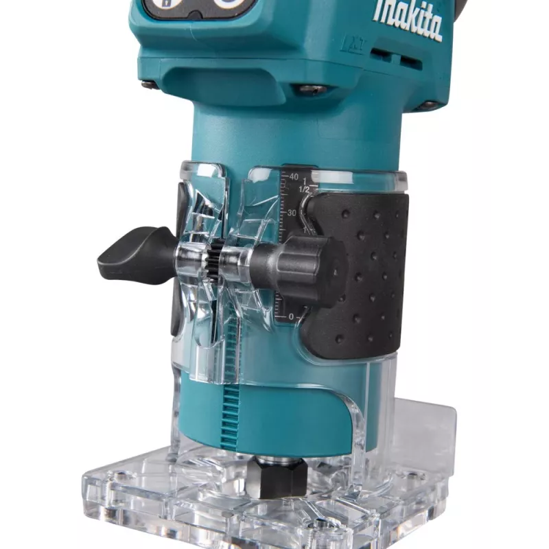 DRT52Z Makita 18V LXT belaidis bešepetėlis 1/4 colio frezatorius - be akumuliatoriaus