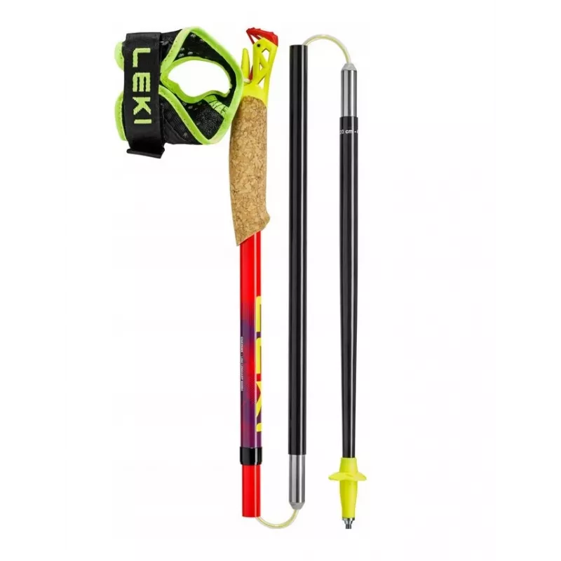 Leki TRL Ultratrail FX One 120 cm raudoni trekkingo lazdos