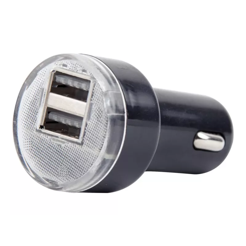 Automobilinis kroviklis Gembird EG-U2C2A-CAR-02, 12–24 V įėjimas, 5 V/2,1 A išėjimas, 2× USB 2.0, juodas