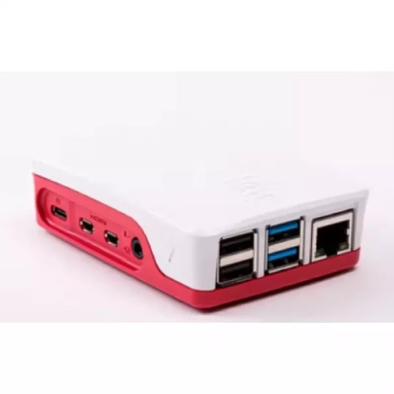 ALLNET Raspberry Pi 4 aksesuaras - Oficialus korpusas raudonai baltas, skirtas 4 modeliui