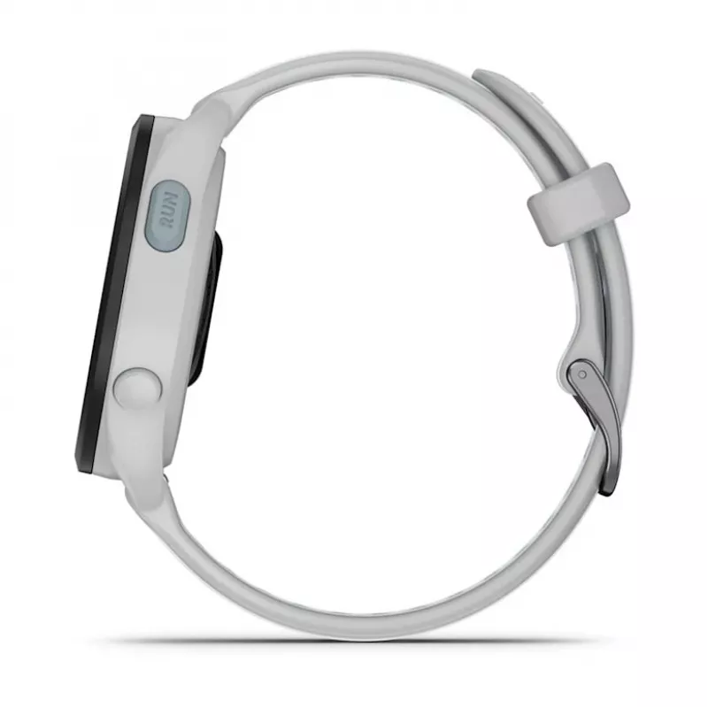 Išmanusis laikrodis GARMIN Forerunner 165 Music — GPS, 1,2 colio AMOLED, 43 mm korpusas, 11 dienų baterija, 5 ATM, 4 GB, Pilka