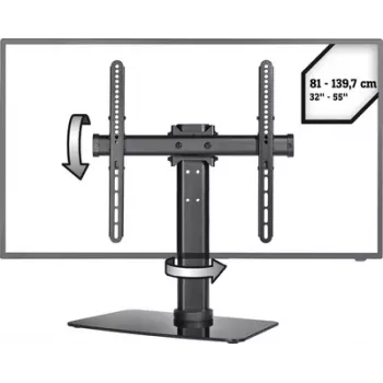 TV stovas SpeaKa Professional SP-TT-05, 32–55 col., reguliuojamas aukštis, pasvirimas ir sukimas