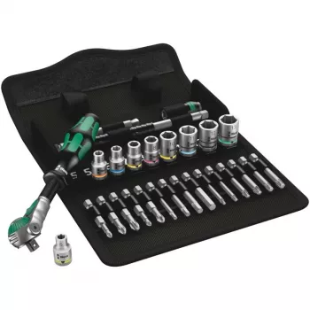 ZYLKOP nasadų veržliarakčių rinkinys 1/4'' 5-13 mm 16 vnt.