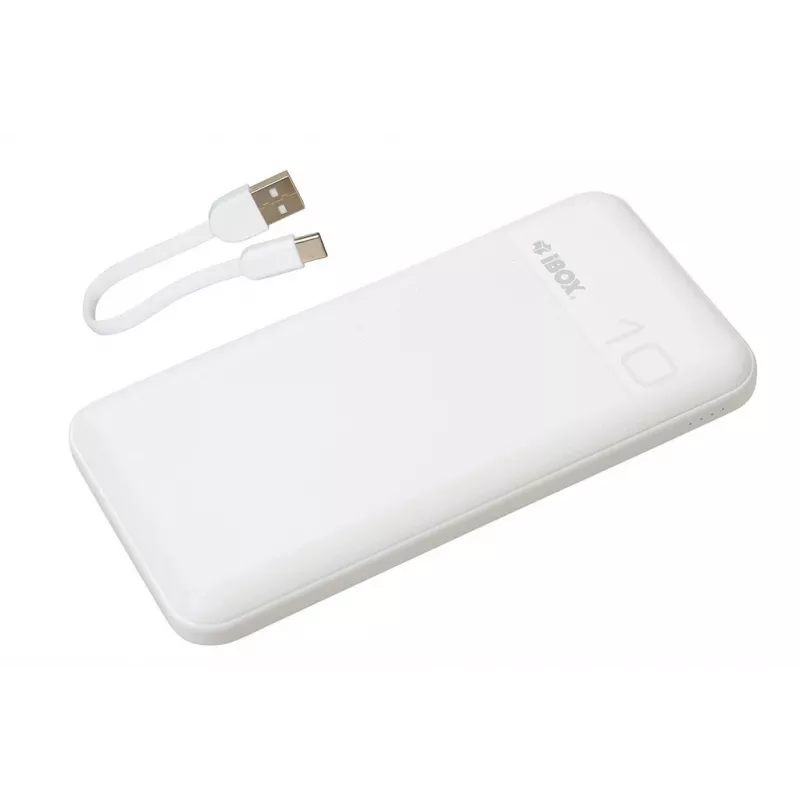 Nešiojamas powerbank IBOX IPB10 10000 mAh, Li-Ion, Quick Charge 3.0, USB‑C ir USB‑A išėjimai, 20W PD