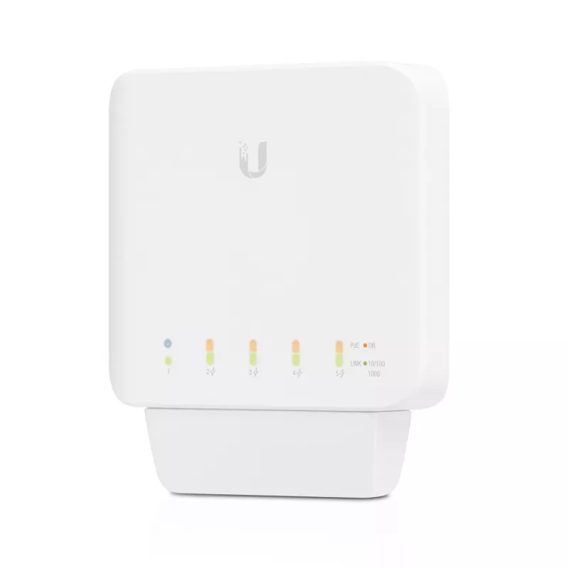 Ubiquiti UniFi Switch Flex (3 vienetų pakuotė) Valdomas L2 Gigabit Ethernet jungiklis su PoE, baltas