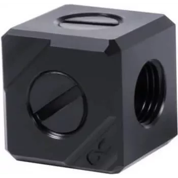 Alphacool Eiszapfen jungčių terminalas 5-jų G1/4 vidinis sriegis - juodas acetalas (17556)