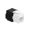 LogiLink NK4066 Keystone modulis RJ45 plokščias juodas/baltas
