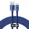 Baseus Crystal Shine laidas USB į USB-C, 100W, 2m (mėlynas)