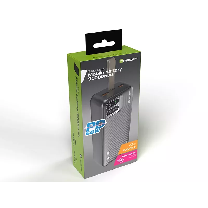 Tracer Blaze 30000 mAh Juoda nešiojama baterija