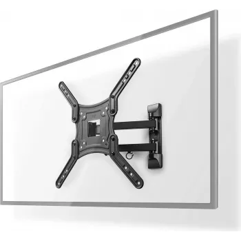Nedis TVWM1530BK - 100 x 100 mm - 400 x 400 mm - 0 - 20° - 180° - ABS - Plienas - Juoda
