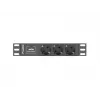 Lanberg PDU-03F-0200-BK maitinimo skirstytuvas (PDU) 1U juodas 3 AC išėjimai (PDU-03E-0200-IEC-BK)