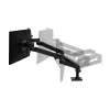 Ergotron LX Pro Tvirtinimo rinkinys (dviguba ranka) - modulinis - 2 LCD ekranams - greta - aliuminis - juodas - ekrano dydis: iki 68,6 cm (iki 27 colių) (45-686-292)