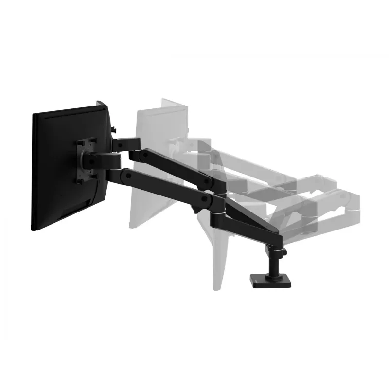 Ergotron LX Pro Tvirtinimo rinkinys (dviguba ranka) - modulinis - 2 LCD ekranams - greta - aliuminis - juodas - ekrano dydis: iki 68,6 cm (iki 27 colių) (45-686-292)