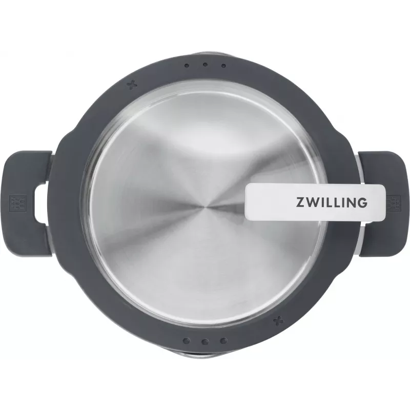 ZWILLING puodų rinkinys SIMPLIFY 5 vnt. – nerūdijančio plieno, tinka indaplovei ir orkaitei, su stikliniais dangčiais, tinka keraminėms kaitlentėms