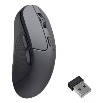 Bevielė ambidekstrinė pelė Keychron M3-A23 – Bluetooth + USB-C, Track-on-Glass (TOG), 30000 DPI, 5 mygtukai, juoda