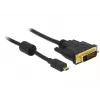 Adapteris vaizdo kabelis DeLOCK 83585 Micro-HDMI į DVI-D 1m