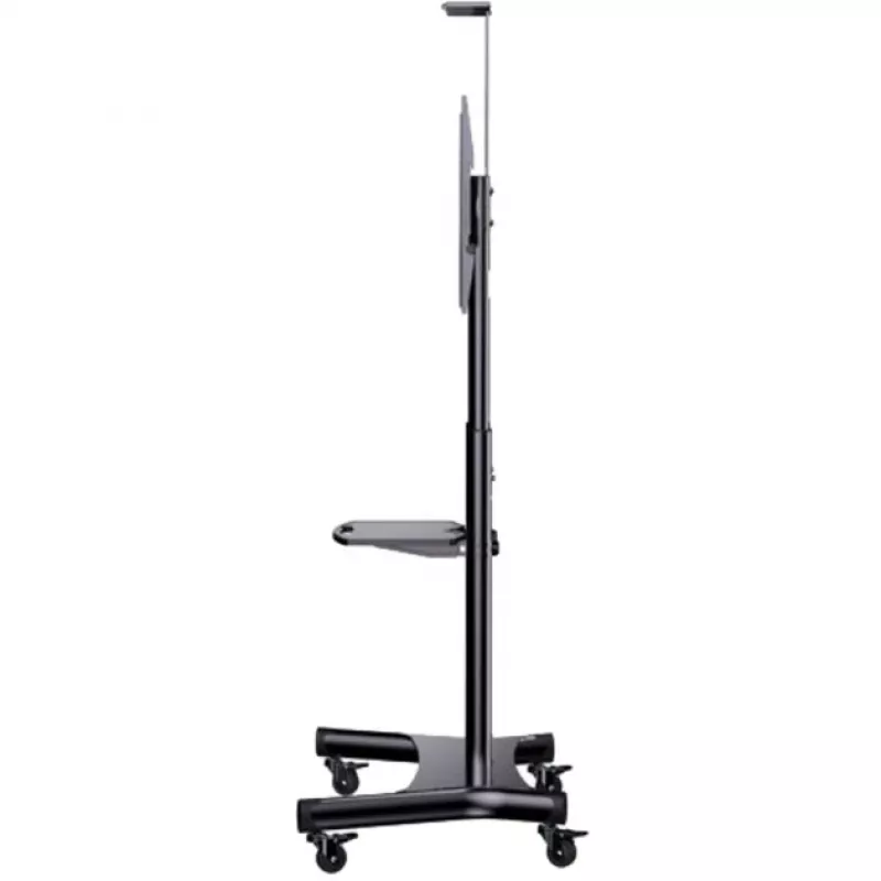 Vežimėlis HAGOR HP Twin Stand HD plokščiaekraniams ir AV įrangai, juodas, 140-213 cm (55-84 col.)