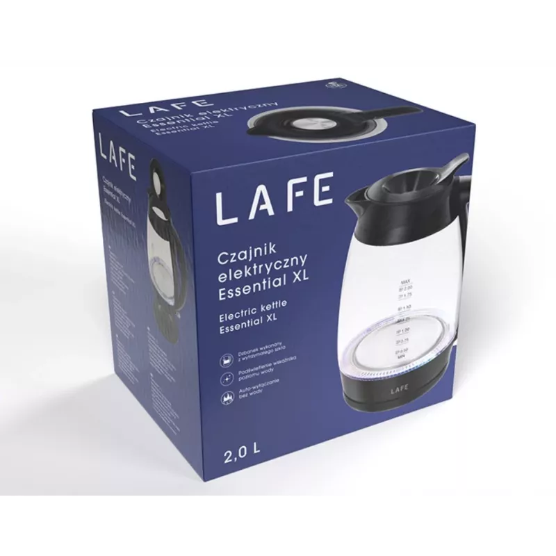 Virdulys LAFE Essential XL 1.7L 2200W stiklinis