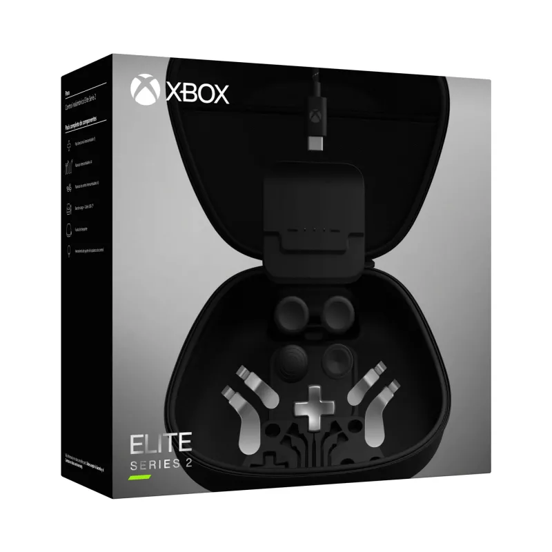 Priedų rinkinys valdikliui Microsoft Xbox Elite Wireless Controller Series 2 Complete Component Pack juodas sidabrinis