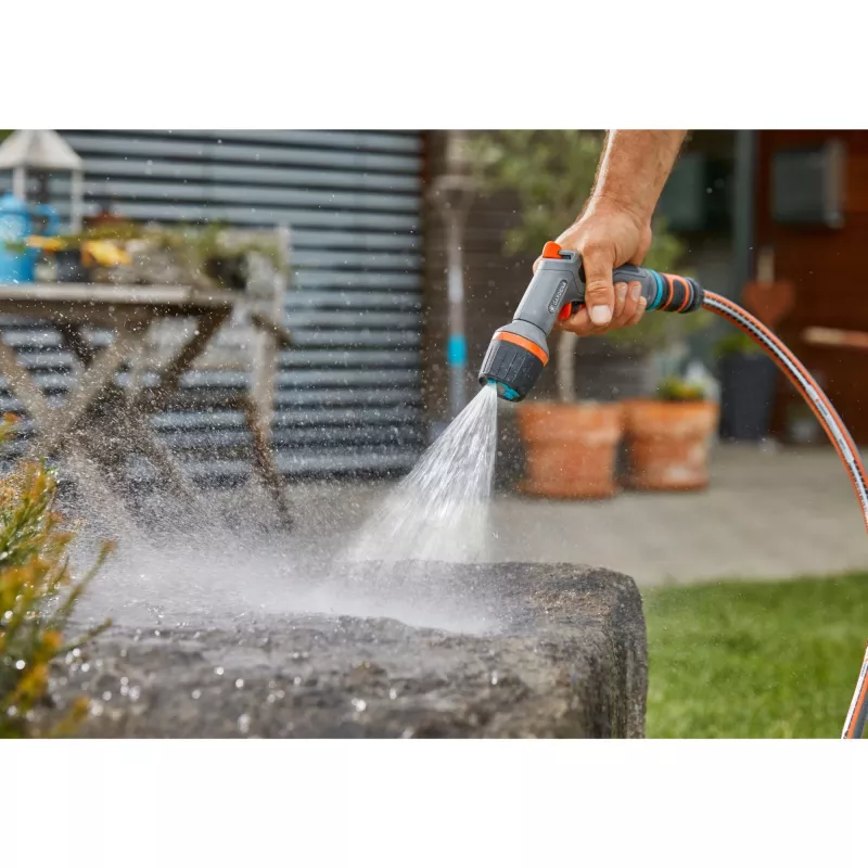 Gardena ecoPulse purškimo pistoletas, pilkai oranžinis