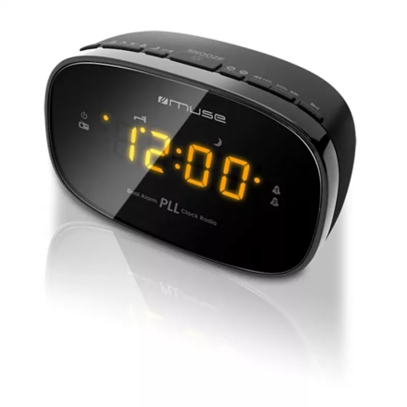 Žadintuvas radijas Muse M-150CR su FM PLL imtuvu, 1,52 cm LED ekranu, žadinimu (radijas/garsinis signalas), 230V / AAA baterijos