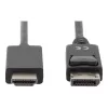 Adapterinis laidas DisplayPort 1.2 su fiksatoriumi 4K 60Hz UHD DP/HDMI A M/M juodas 2 m