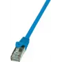 Logilink Patch-Cable RJ-45 (M) - RJ-45 (M) 1 m SF/UTP CAT 5e Mėlyna (CP1036D)