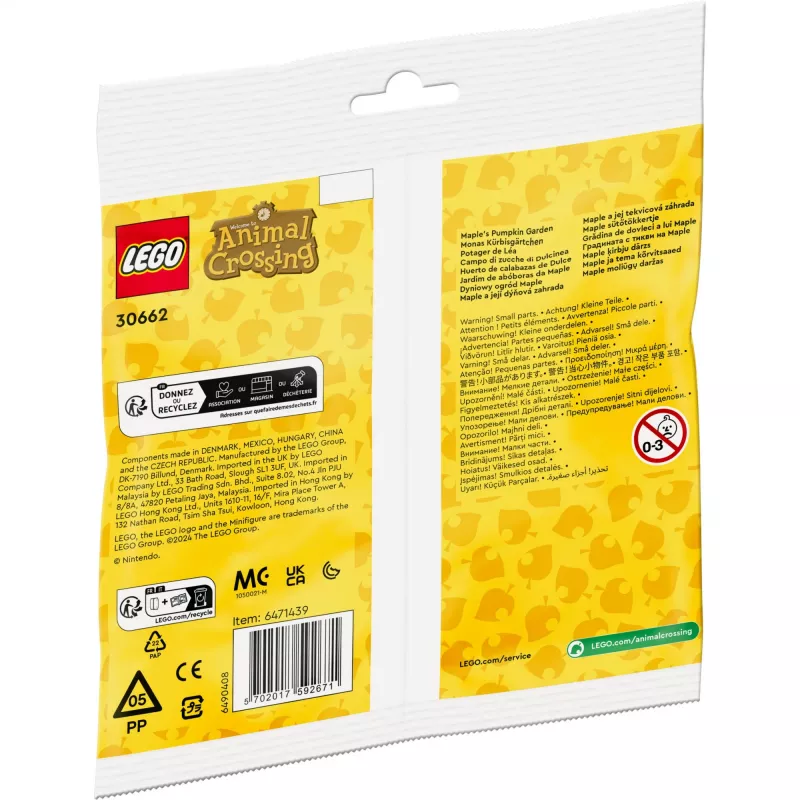 LEGO 30662 Animal Crossing Monos moliūgų sodas, konstruktorius maišelyje