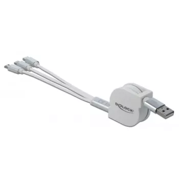 USB laidas DeLOCK 85850 0,98 m USB 2.0 USB A / USB C / Micro-USB B / Lightning