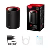 Cudy M3000 dviejų juostų (2.4 GHz / 5 GHz) Wi-Fi 6 (802.11ax) maršrutizatorius, juodas/raudonas, 1 vidinė antena