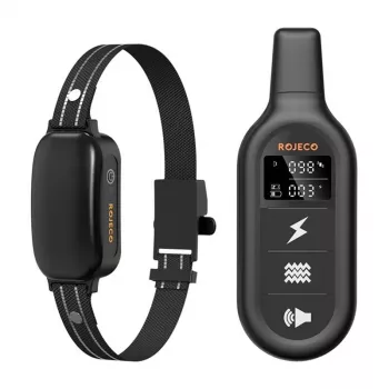 Rojeco 1000M PD521 Elektrošoko antkaklis šunims (Juodas)