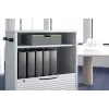 Dėžutė dokumentams Durable VARICOLOR 760127 pilka plastikinė su užrakinamu stalčiumi