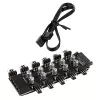 Lamptron SP105 10x PWM ventiliatorių šakotuvas