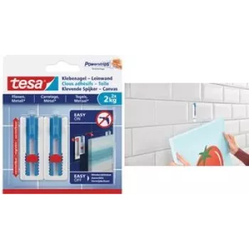 Tesa Klebe Nail Canvas Tile & Metal lipnioji pasta, 2 x 2 kg, reguliuojama