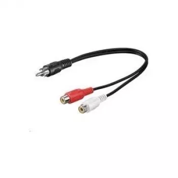 Microconnect AUDC02 garso kabelis 0,2 m RCA 2 x RCA juodas